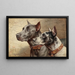 Two friends - Carl Reichert — framed artwork on a wall