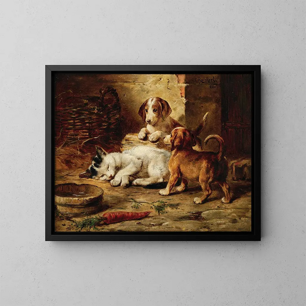 Sleep Well Guarded - Carl Reichert — framed artwork on a wall