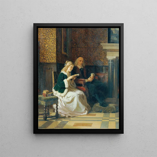 Reader - Carl Riedel — framed artwork on a wall