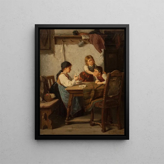 The Mischief - Carl Robiczek — framed artwork on a wall