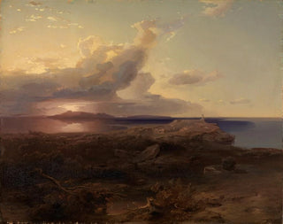 L'île de Gina with the ruins of the temple of Hécate - Carl Rottmann — artwork view