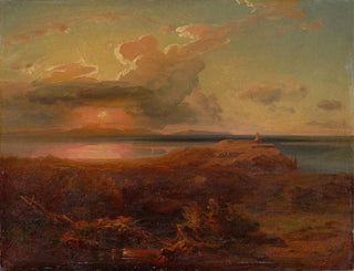 Gina with the Temple of Apollo - Carl Rottmann — artwork view