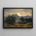 Mountain Landscape Painting - Carl Rudolph Jonas — framed artwork on a wall