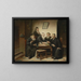 Chez le rabbin - Carl Schleicher — framed artwork on a wall