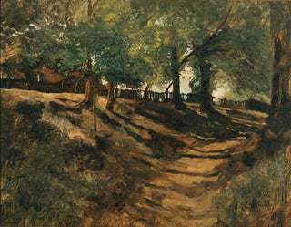 A farm on a country road - Carl Schuch — artwork view
