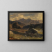 View of Hochkalter over Hintersee - Carl Schuch — framed artwork on a wall
