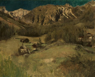 Landscape Painting of Tyrol - Carl Schuch — artwork view