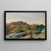 Landscape painting in the Sabine Mountains - Carl Schuch — framed artwork on a wall