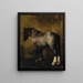 Study on Horses - Carl Schuch — framed artwork on a wall