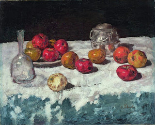 Nature morte avec des pommes - Carl Schuch — artwork view