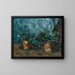 Nature morte avec des pots de fleurs - Carl Schuch — framed artwork on a wall