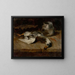 Wild duck and tin box - Carl Schuch — framed artwork on a wall