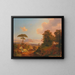 View of the Palermo Bay - Carl Schweninger — framed artwork on a wall