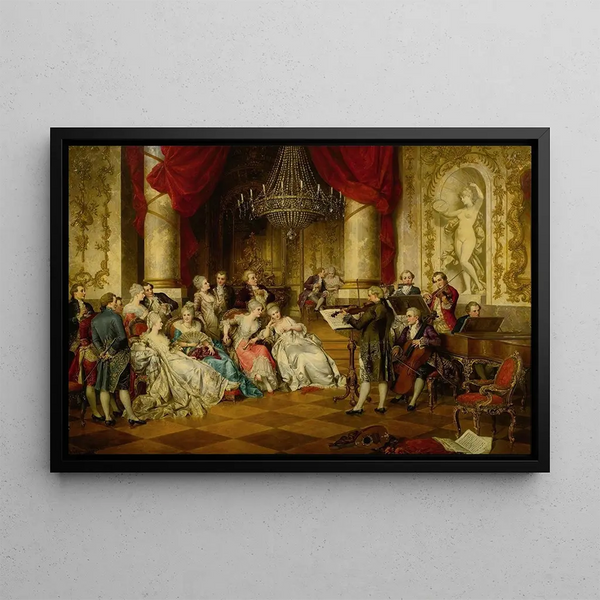 The Recital - Carl Schweninger Jr — framed artwork on a wall