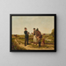 Hunting permit verification painting - Carl Sellmer — framed artwork on a wall