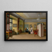 Scene inside the Bluhm house in Reval - Carl Siegmund Walther — framed artwork on a wall