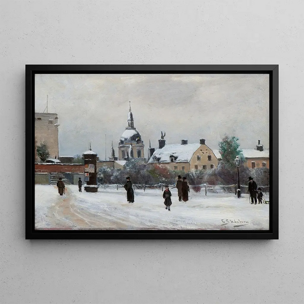 Place Mosebacke - Carl Skånberg — framed artwork on a wall