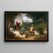 Childhood Friends - Carl Spitzweg — framed artwork on a wall
