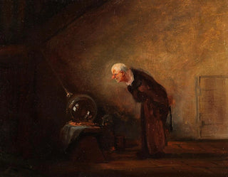 The Alchemist Chemist - Carl Spitzweg — artwork view