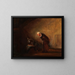 The Alchemist Chemist - Carl Spitzweg — framed artwork on a wall