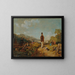 The Old Man and the Young Girl - Carl Spitzweg — framed artwork on a wall