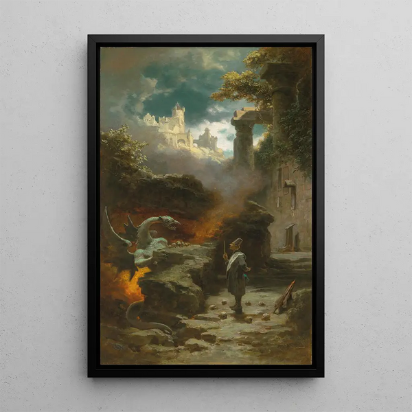 Reproduction of the painting The Sorcerer - Carl Spitzweg