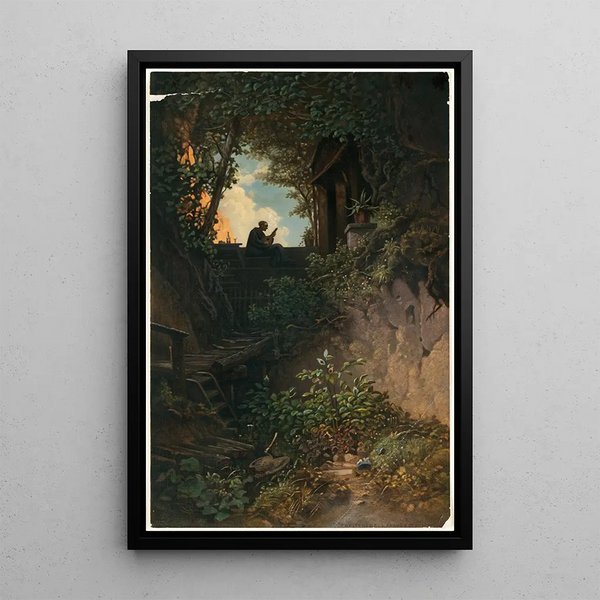 Reproduction of the painting Golden Evening Painting - Carl Spitzweg