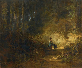 in the Woods - Carl Spitzweg — artwork view