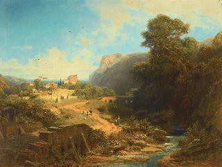 Italian landscape painting - Carl Spitzweg — artwork view