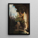 La mansarde I - Carl Spitzweg — framed artwork on a wall
