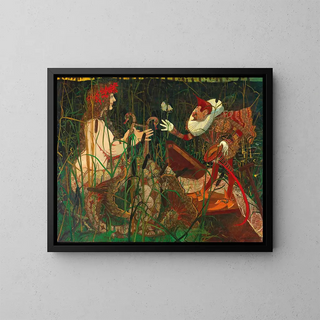 La Déclaration d'Amour - Carl Strathmann — framed artwork on a wall