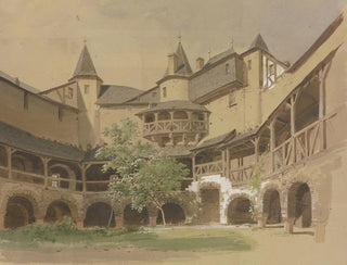 Château de Pfalzgrafenstein près de Kaub - Carl Theodor Reiffenstein — artwork view