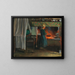 in a Dutch farmhouse kitchen - Carl Theodor von Blaas — framed artwork on a wall