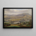Industrial landscape painting - Carl Thöndel — framed artwork on a wall