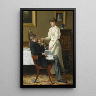 La lune de miel - Carl Thomsen — framed artwork on a wall