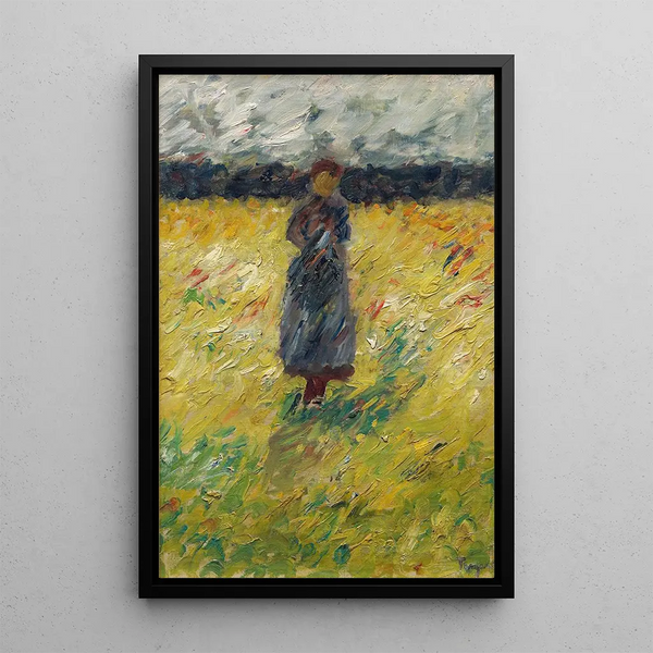 Bergère Painting - Carl Trägårdh — framed artwork on a wall