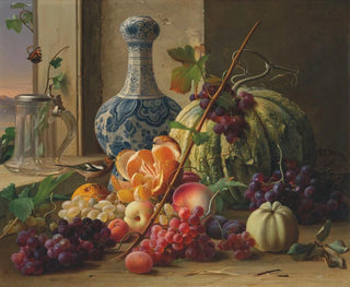 Fruit Still Life Painting - Carl Vilhelm Balsgaard — artwork view