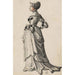 Reproduction of the painting Lady standing in profile - Carl von Aegeri