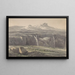 Misty landscape in the Apennines - Carl Wagner — framed artwork on a wall