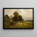 Bringing the Livestock Home - Carl Weber — framed artwork on a wall