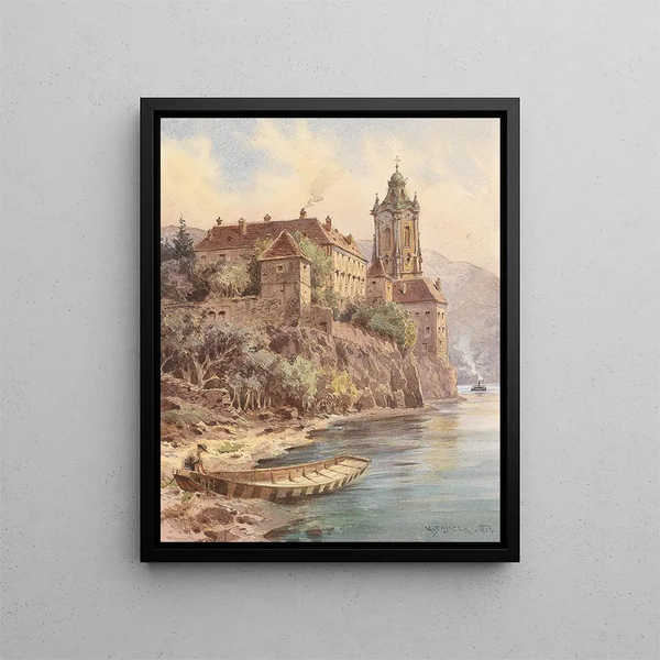 Dürnstein - Carl Wenzel Zajicek — framed artwork on a wall
