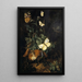 Reproduction of the painting of Still life with butterflies, lizard, and snake - Carl Wilhelm de Hamilton