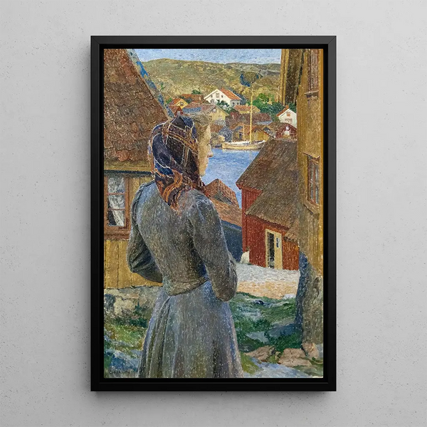 Soirée Bohuslän - Carl Wilhelmson — framed artwork on a wall