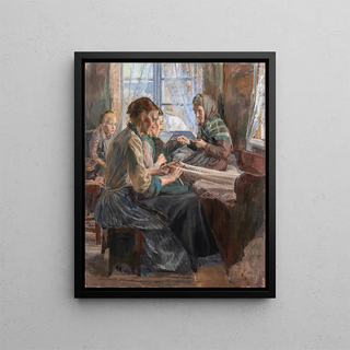 Carl Wilhelmson - Fisherwomen making Nets Bohusln.webp