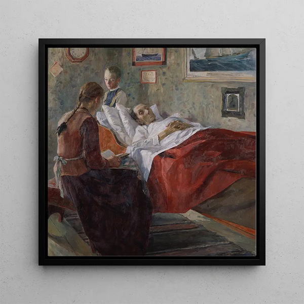 Resignation - Carl Wilhelmson — framed artwork on a wall