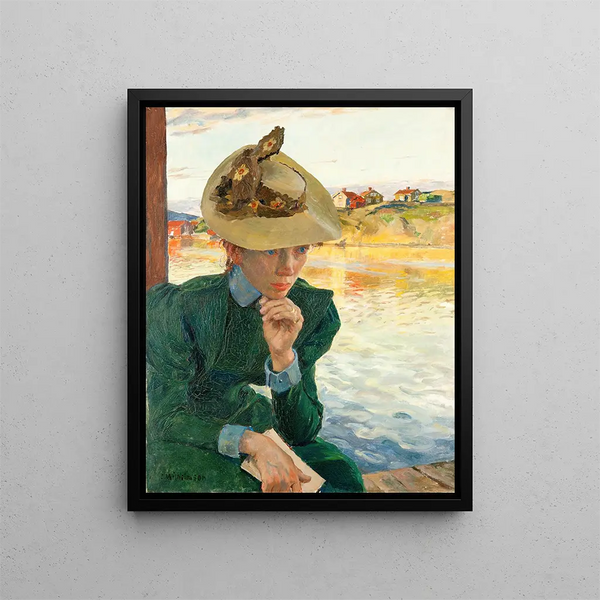 Scene of the Swedish West Coast - Carl Wilhelmson — framed artwork on a wall