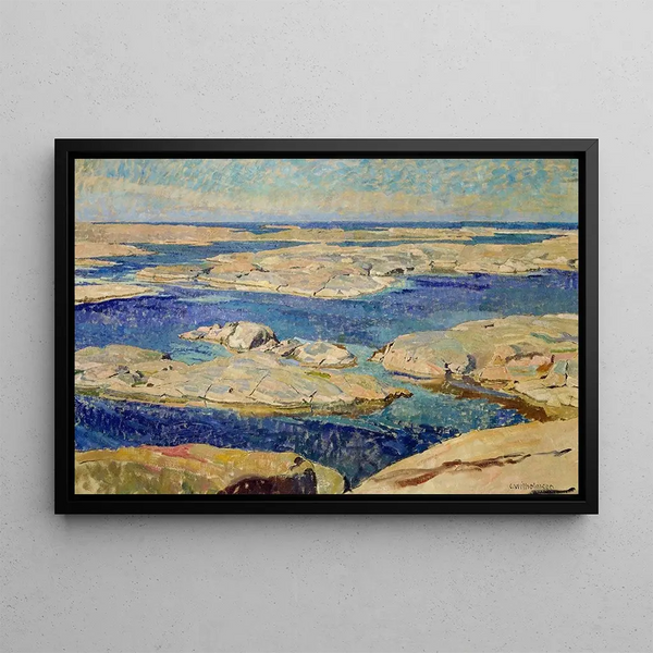 Les Gs Skerries - Carl Wilhelmson — framed artwork on a wall