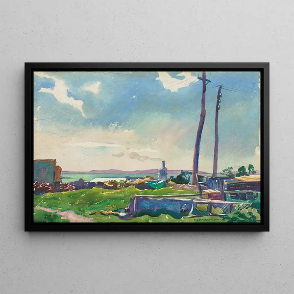 Air et soleil - Carl William Broemel — framed artwork on a wall
