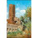 Old watchtower in the Roman countryside - Carl Wuttke — artwork view