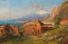 View from the ancient theater of Taormina on Mount Etna - Carl Wuttke — artwork view